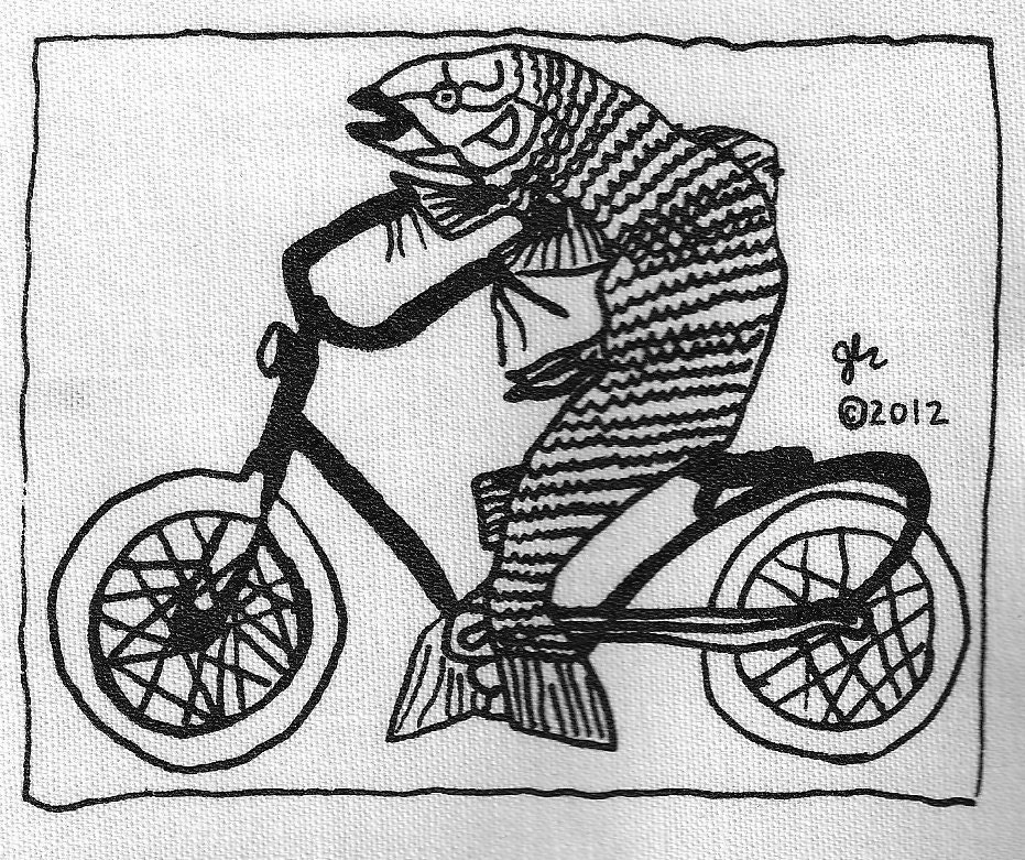 Feminist Fish on a Bicycle