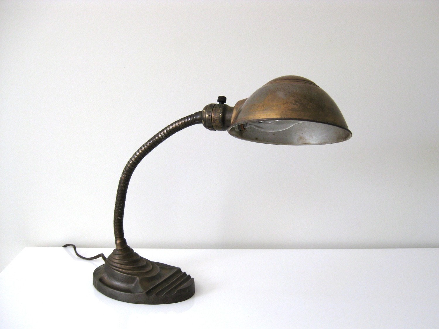 Antique Desk Lamps on Antique Industrial Desk Lamp By Pineandmain On Etsy