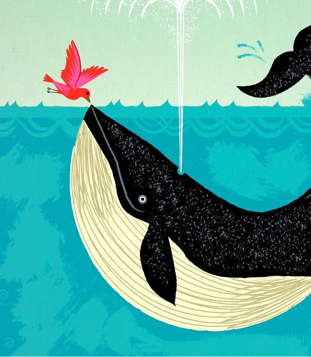 The Bird and The Whale - iota illustration - Limited Edition Print - iOTA iLLUSTRATION
