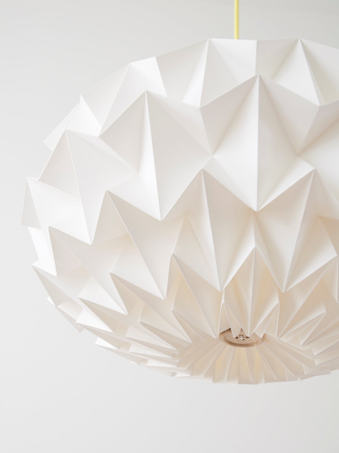 RESERVED for MISSP23 Signature white paper origami lampshade - size XL - hanging