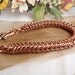 Chain Maille Bracelet Box Chain Weave Raw Copper