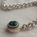 Sterling Silver Jens Pind Weave Bracelet Turquoise Clasp Chain Maille