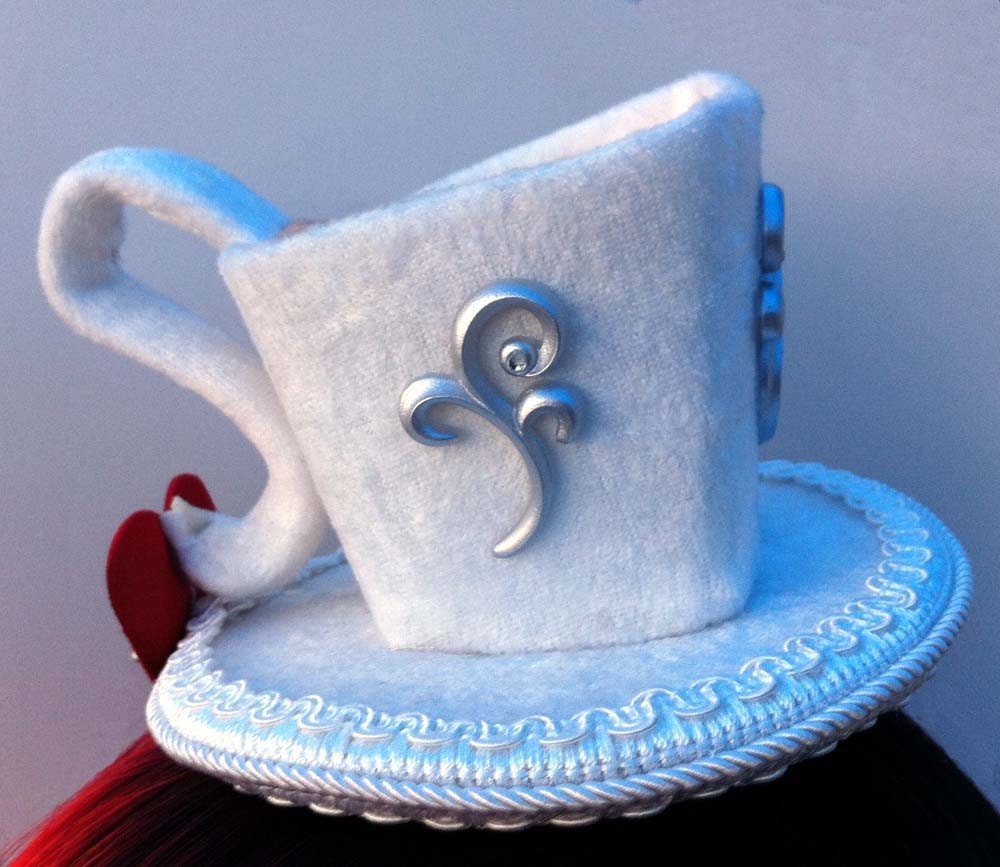 Mad Hatter Tea Cup Custom Hat PRIVATE SALE for by GothikGoddess