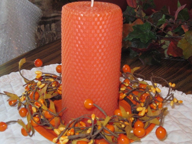 Orange Beewax Candle