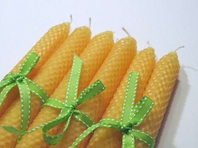 Yellow Beeswax Candles