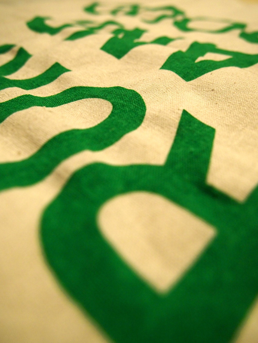RURAL and PROUD Screenprinted Canvas Grocery Tote Bag