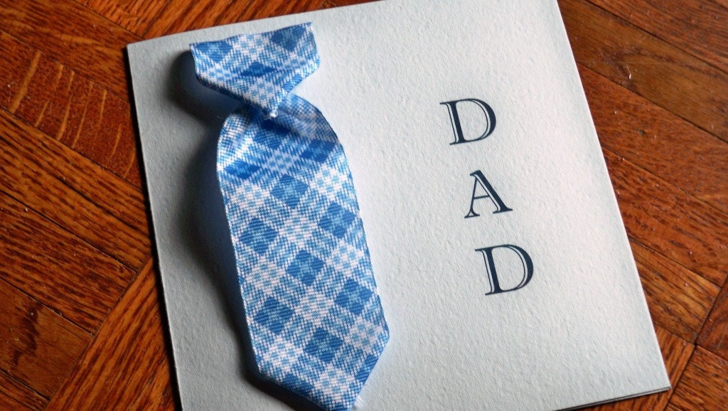 Father's Day Tie Handmade Greeting Card