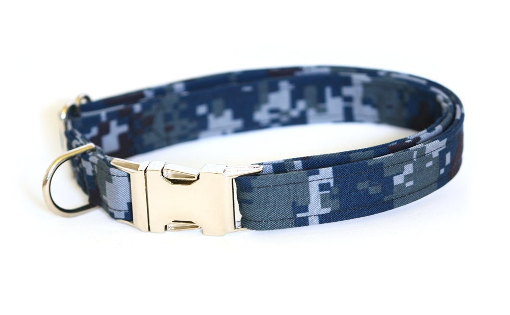 U.S. Navy NWU - Large Dog Collar- Metal Clip