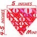 Mini Pet Bandana - XOXOXO - Free Shipping