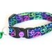 Cat Collar - Cool Peace Signs- Kitten / Small Cat Size