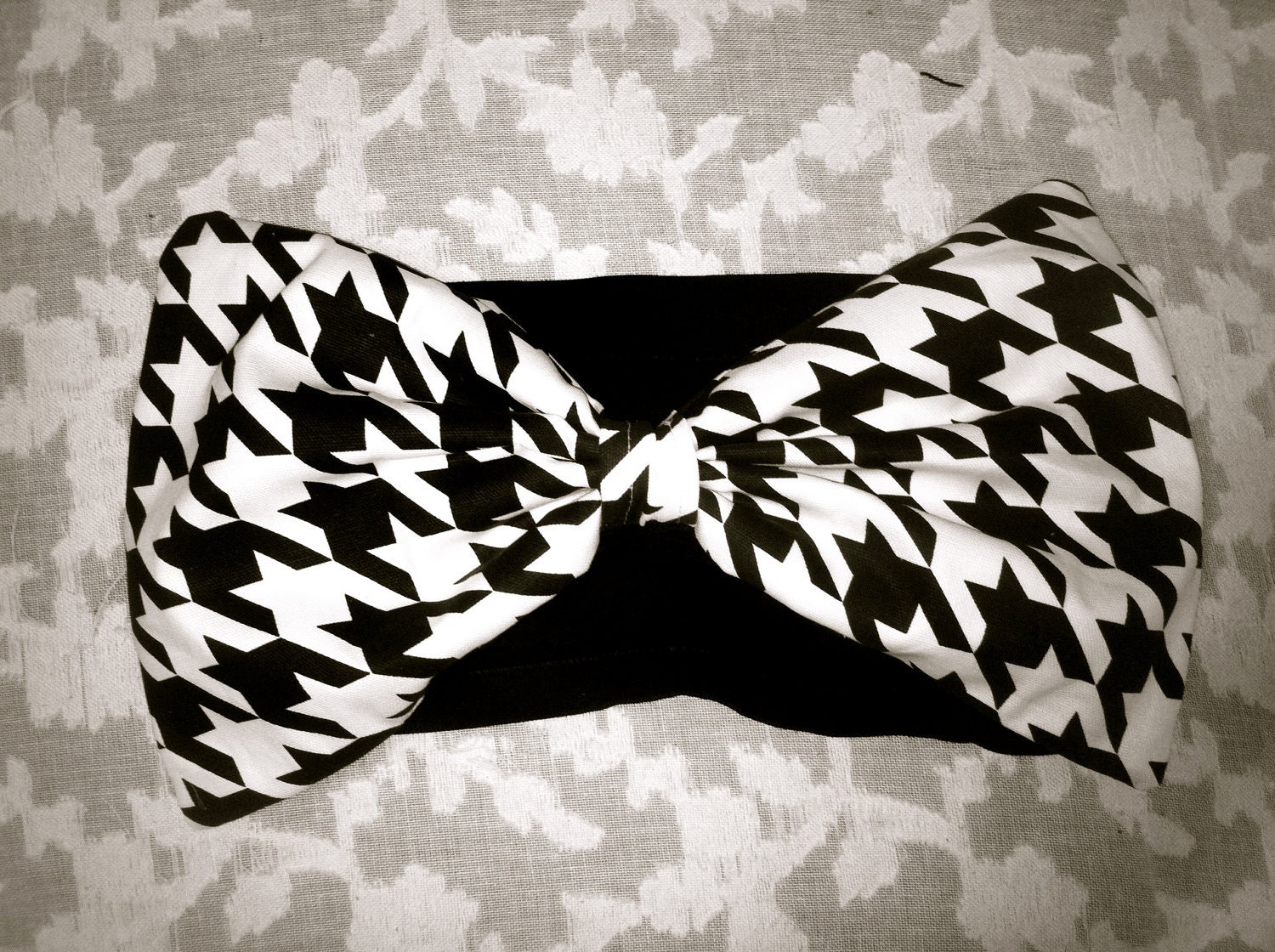 Houndstooth Bow Bandeau