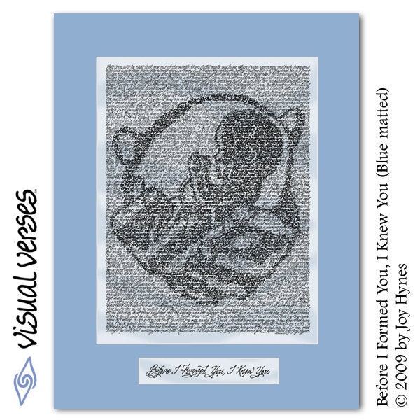 Before I Formed You, I Knew You (Blue Mat)