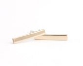 Bar Earrings in Bronze