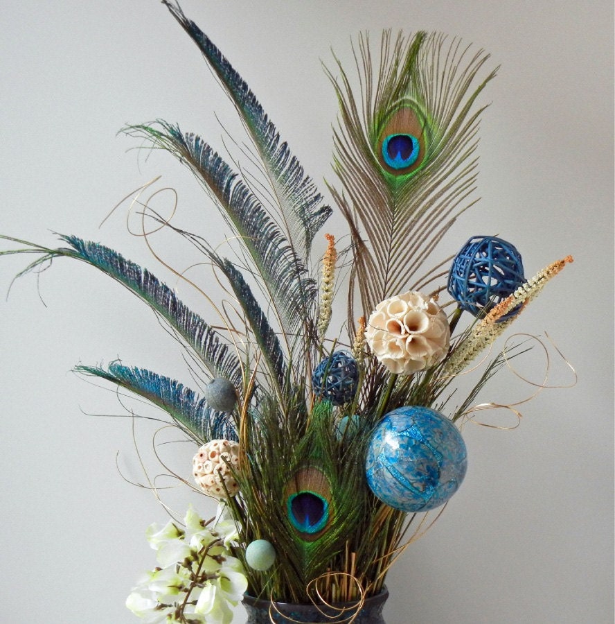 Floral Arrangements Peacock Floral Arrangement By Rachelsheart 6443