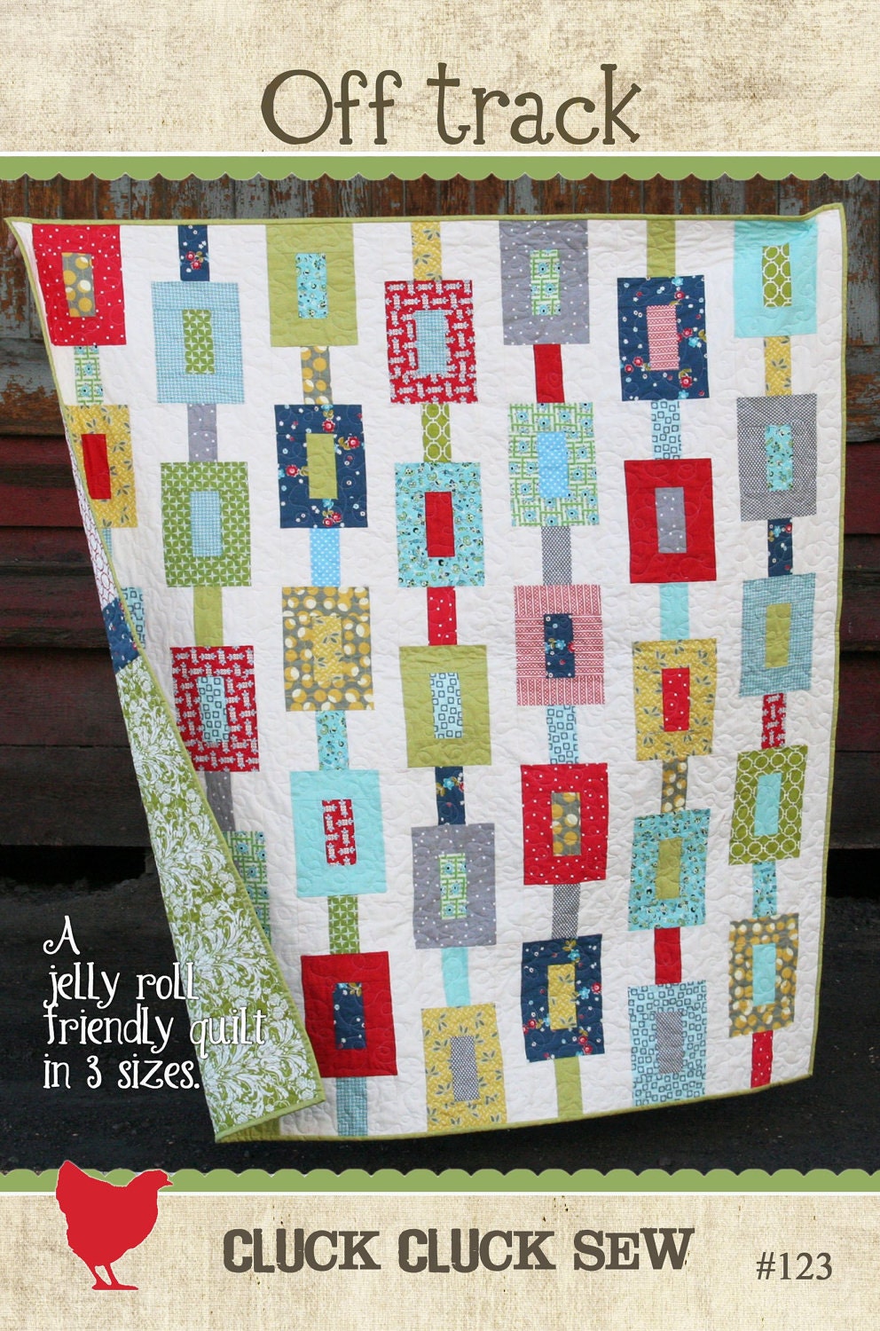 Off Track Quilt Pattern by Cluck Cluck Sew