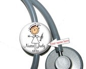 Stethoscope ID Tag Nurse Personalized with Your Name