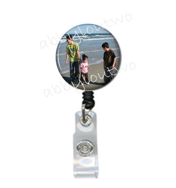 Retractable ID Badge Holder Personalized with Your by abbyloutwo
