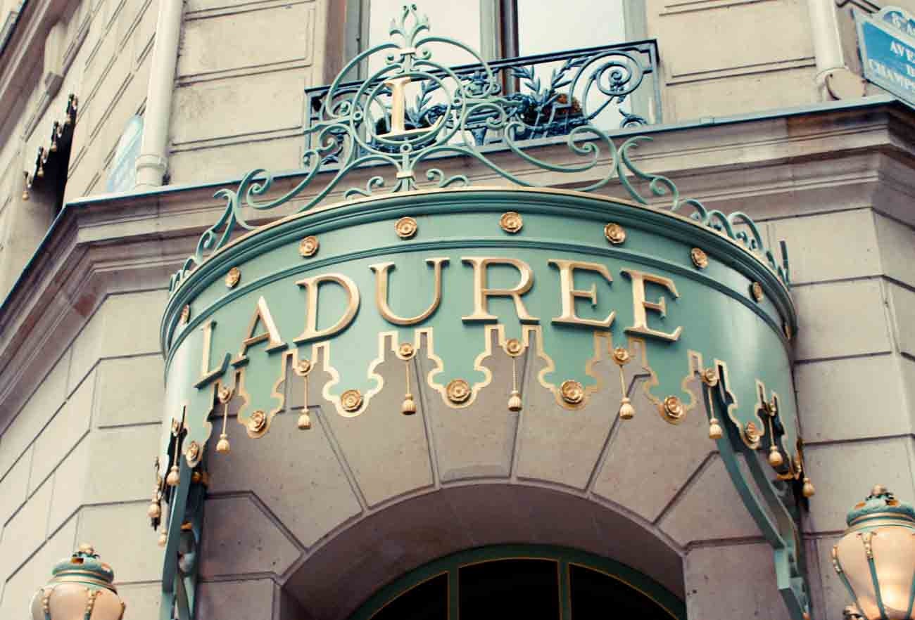 Laduree Shop in Paris, France 8x10 Print- Travel Photography