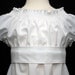 Plain White Cotton Peasant Dress Great for First Communion, Baptism, Beach Photos, and More 6 12 18 24 mo. 2 3 4 5, 6, 7, 8