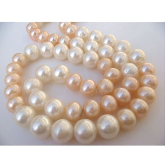 Natural Pearls Natural Fresh Water Pearls Ivory by gemsforjewels