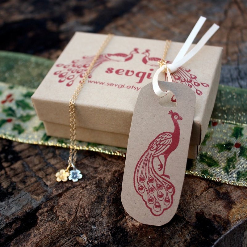 Snake Necklace - Gold Snake Pendant . Snake Charm .Talisman . Neverending Story Necklace . The Year of the Snake