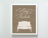 8x10 Stay Awhile print