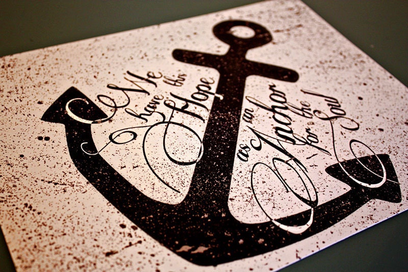 8x10 Anchor print