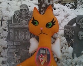 Custom Ghost Kitty Memorial Doll