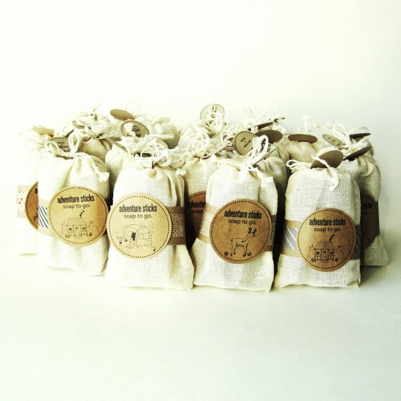 25 Packs of Adventure Sticks - Travel Size Soap - Soap To Go. - Vegan Cold Process Soap Sticks - Outdoor Wedding Favors