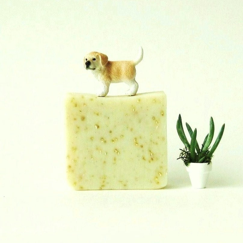 Pink Grapefruit Oatmeal Soap - Vegan Cold Process Soap made with Organic Ingredients