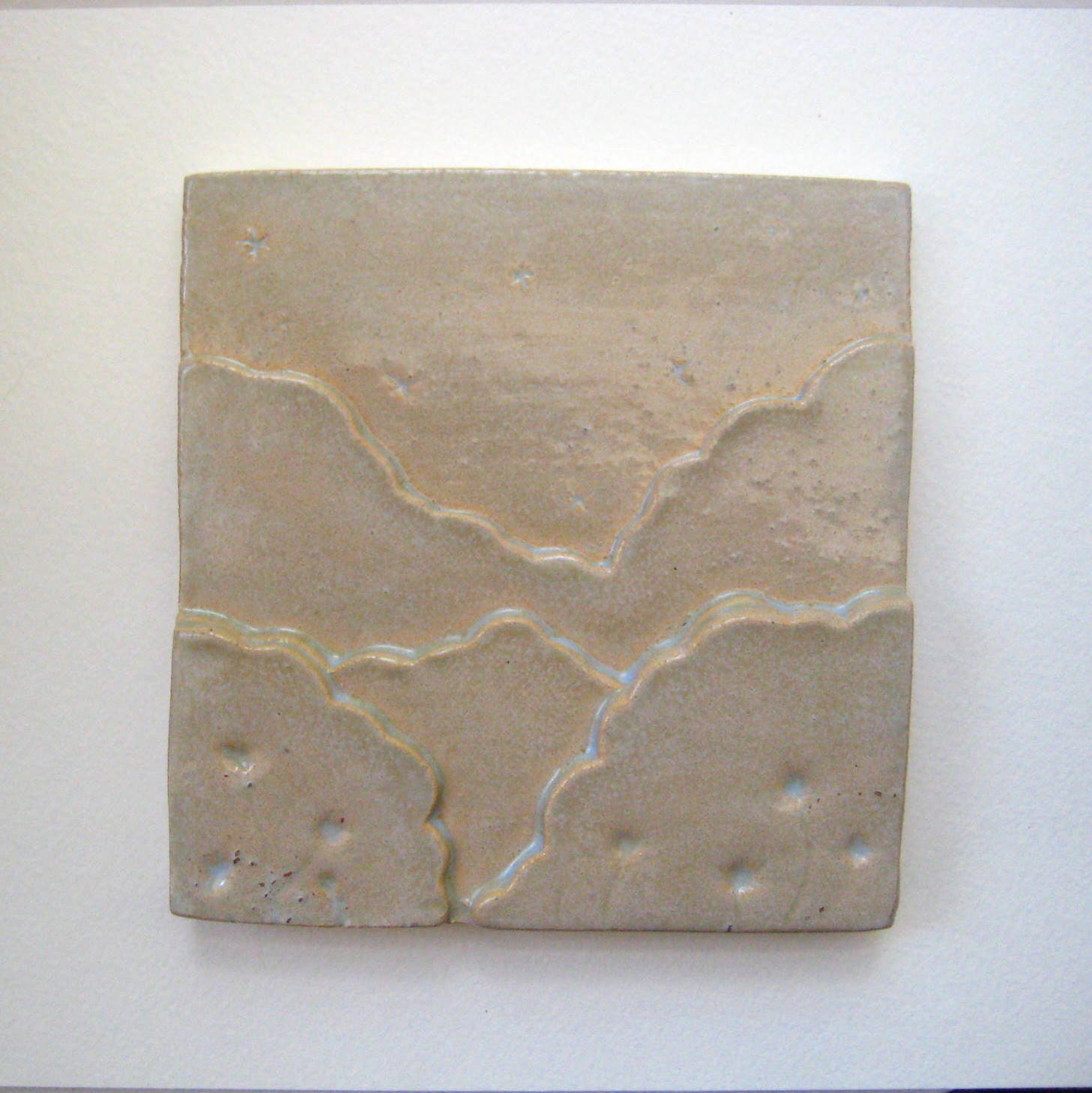 Southern Skies Handmade Ceramic Art Tile
