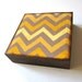 Art Block 5x5 Nine 9 Set Chevrons Triangles Zig Zags black orange blue green yellow 5x5 Geometric redtilestudio wood