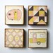 Trailer Wall Art l Art Block l Pink Travel Trailer Modern Traveler  5x5 wood block geometric pattern pastel trailer redtilestudio