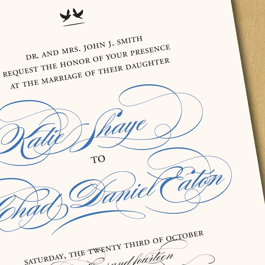 Wedding Invitations - The Lovebird Suite, Purchase this deposit to get started