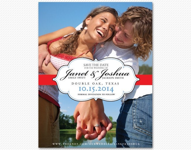 Save The Date Simple Modern Elegant Card or Magnet