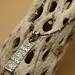 Tides In Tides Out Necklace - PMC - Fine Silver Necklace with Rubber and SS beaded Cord