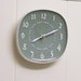 Vintage Ceramic Wall Clock from Telechron Meadow Green Converted to Battery