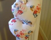 SALE: Retro Vintage Love Notes Heart Decoration / Keepsake / Ornament / Door Hanger
