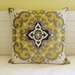 Contemporary Jacquard Medallion Design 20"x20" Pillow Cover