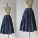 vintage 1950s full skirt // Atomic Blueberry