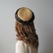 vintage straw hat / 60s straw hat