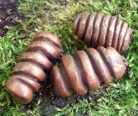 Chocolatey Swirling beads