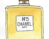 Chanel No 5 Watercolor