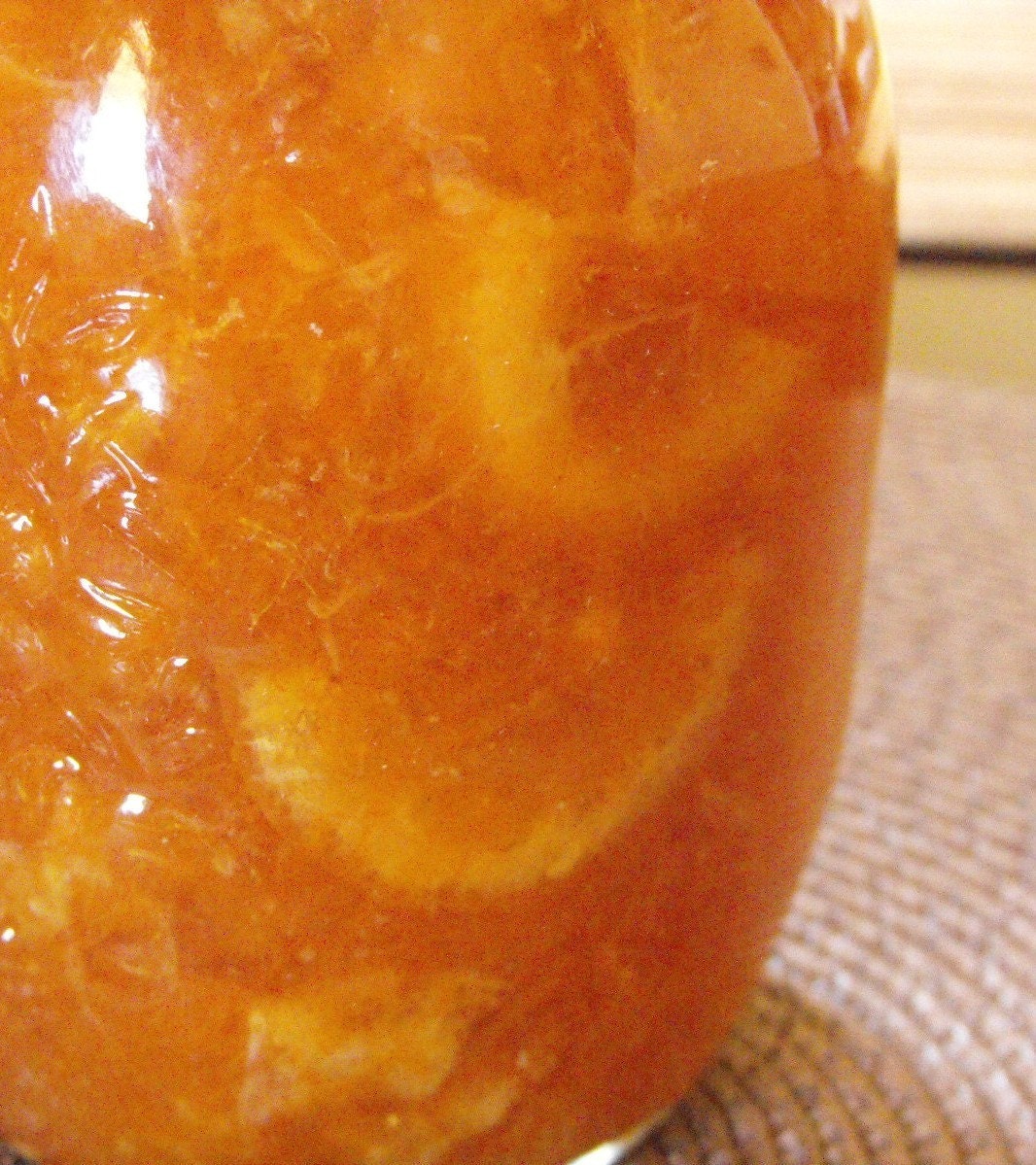16 Ounce Jar of Yummy Home Made Sweet and Tart Orange Marmalade So Good on Scones or Even Straight Out of the Jar