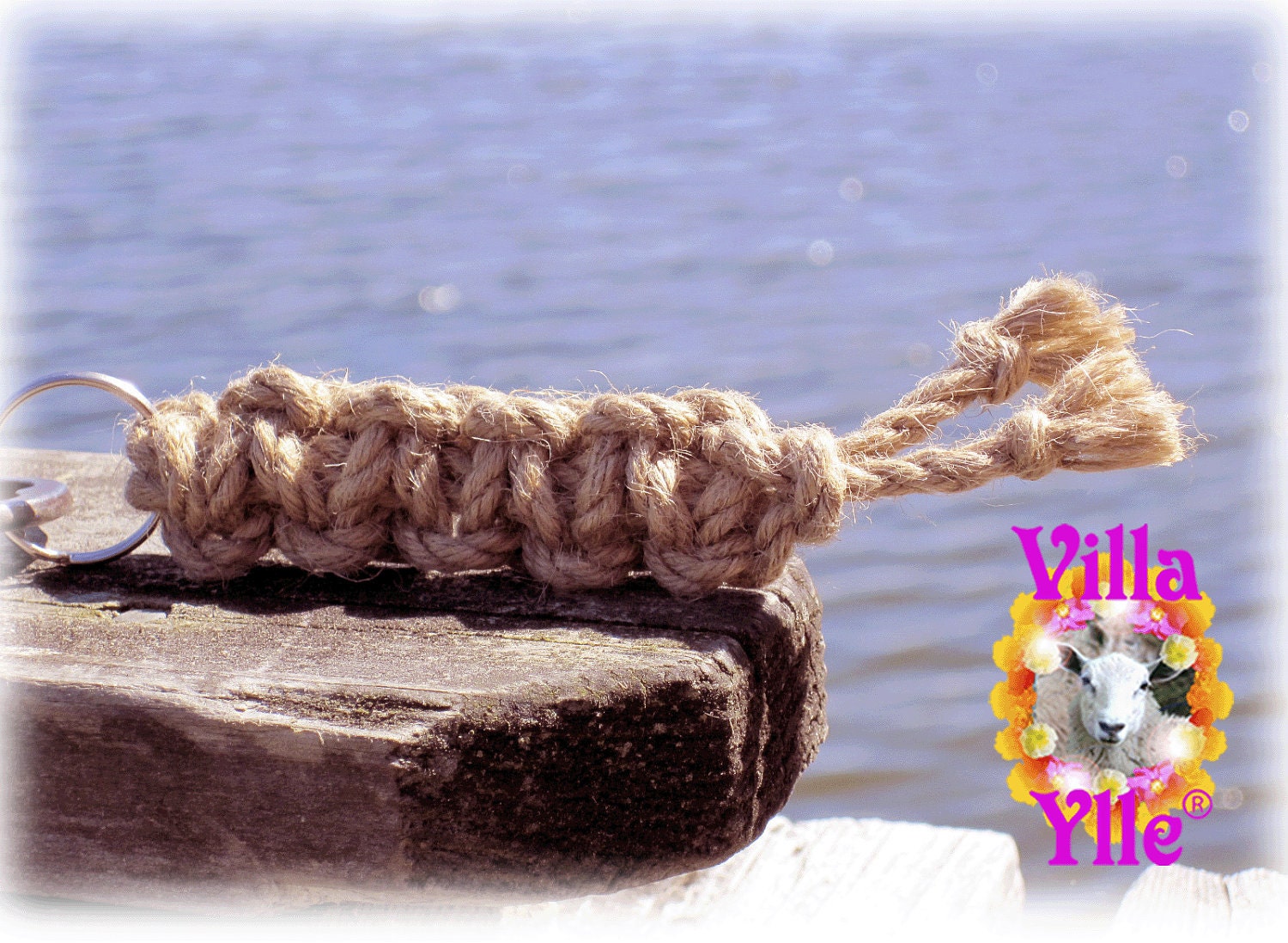 JUTE Naval Keychain Macrame - Ready To Ship