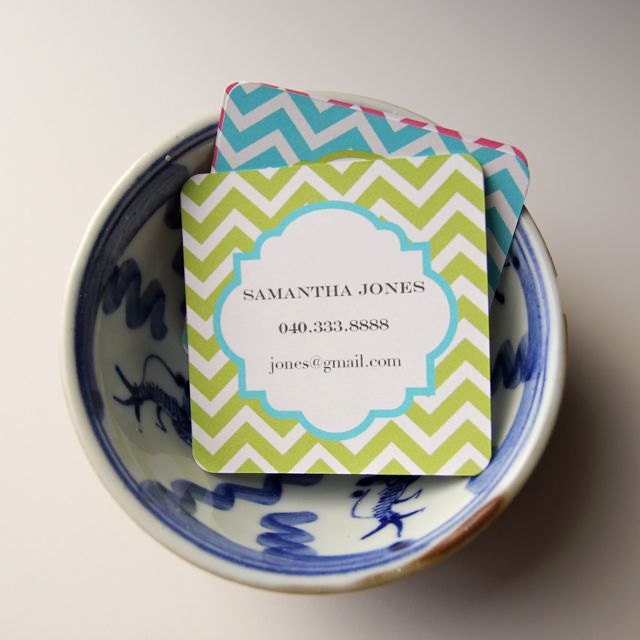 Chevron Calling Cards (20)