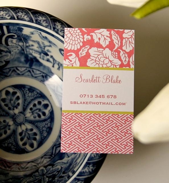 Calling Cards - Floral Fretwork (20)