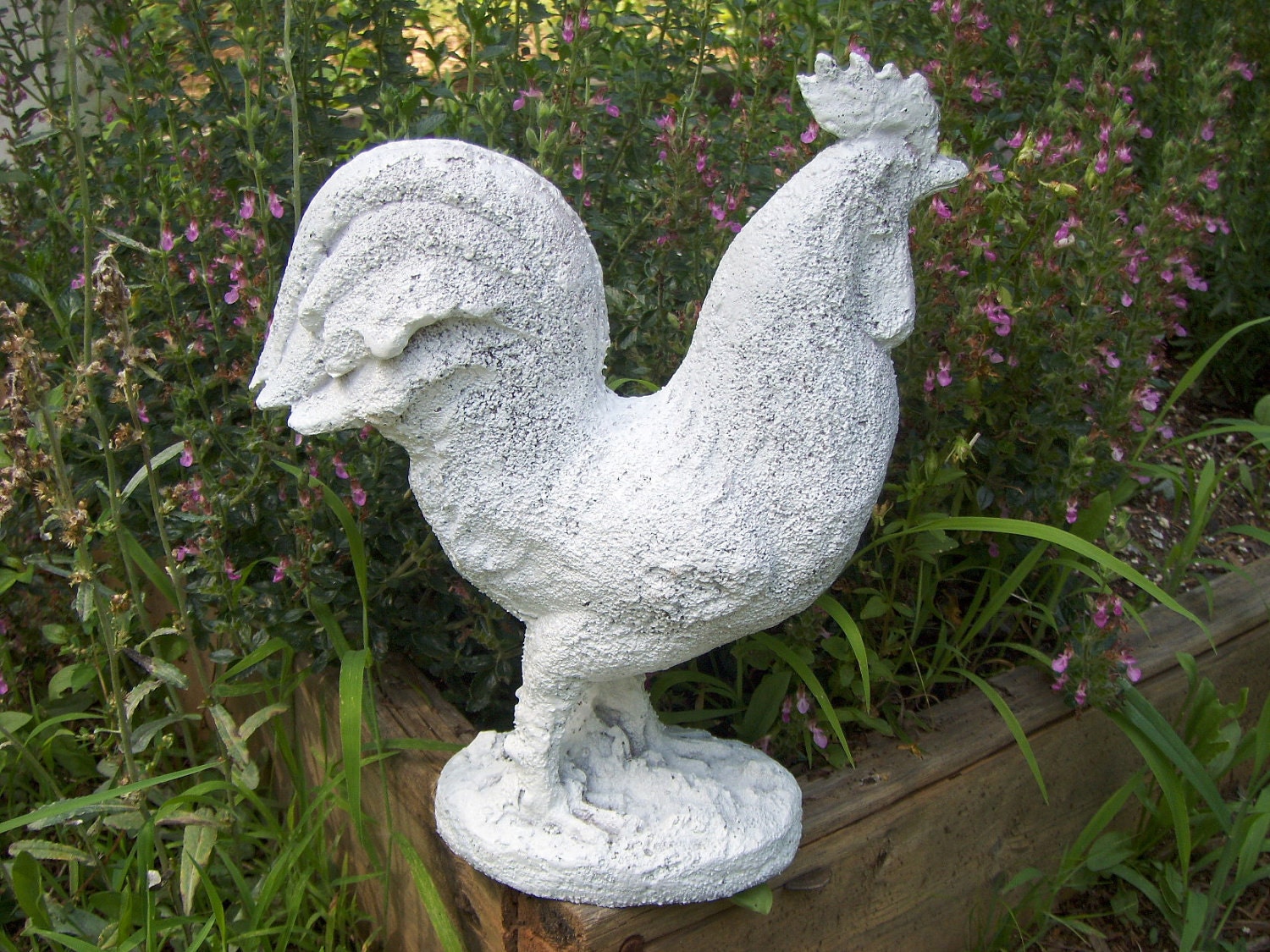 VIntage Whimsical White Rooster