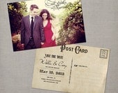 Willa - Vintage Save the Date Postcard