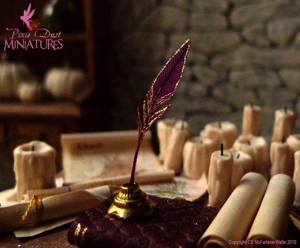 Phoenix Feather Quill and Ink Pot - HOGWARTS / LOTR RANGE